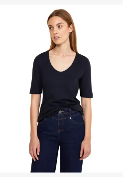 Basic T-Shirt mit blickdichter Front