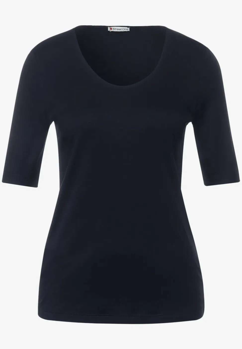 Basic T-Shirt mit blickdichter Front