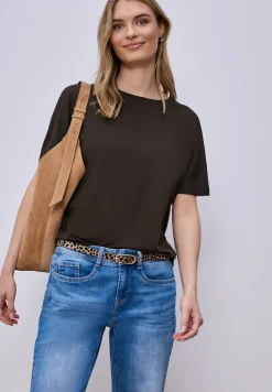 Basic T-Shirt mit Dropped Shoulders