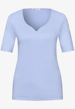 Basic T-Shirt mit Herzausschnitt