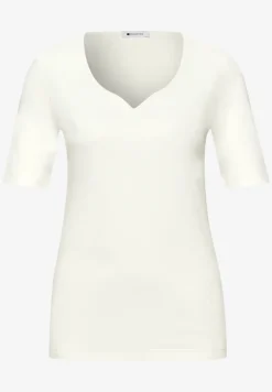 Basic T-Shirt mit Herzausschnitt
