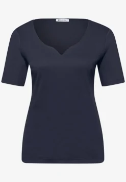 Basic T-Shirt mit Herzausschnitt