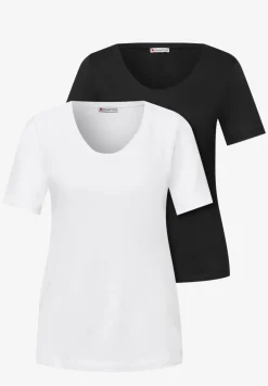 Basic T-Shirt mit Kurzarm im 2er-Pack