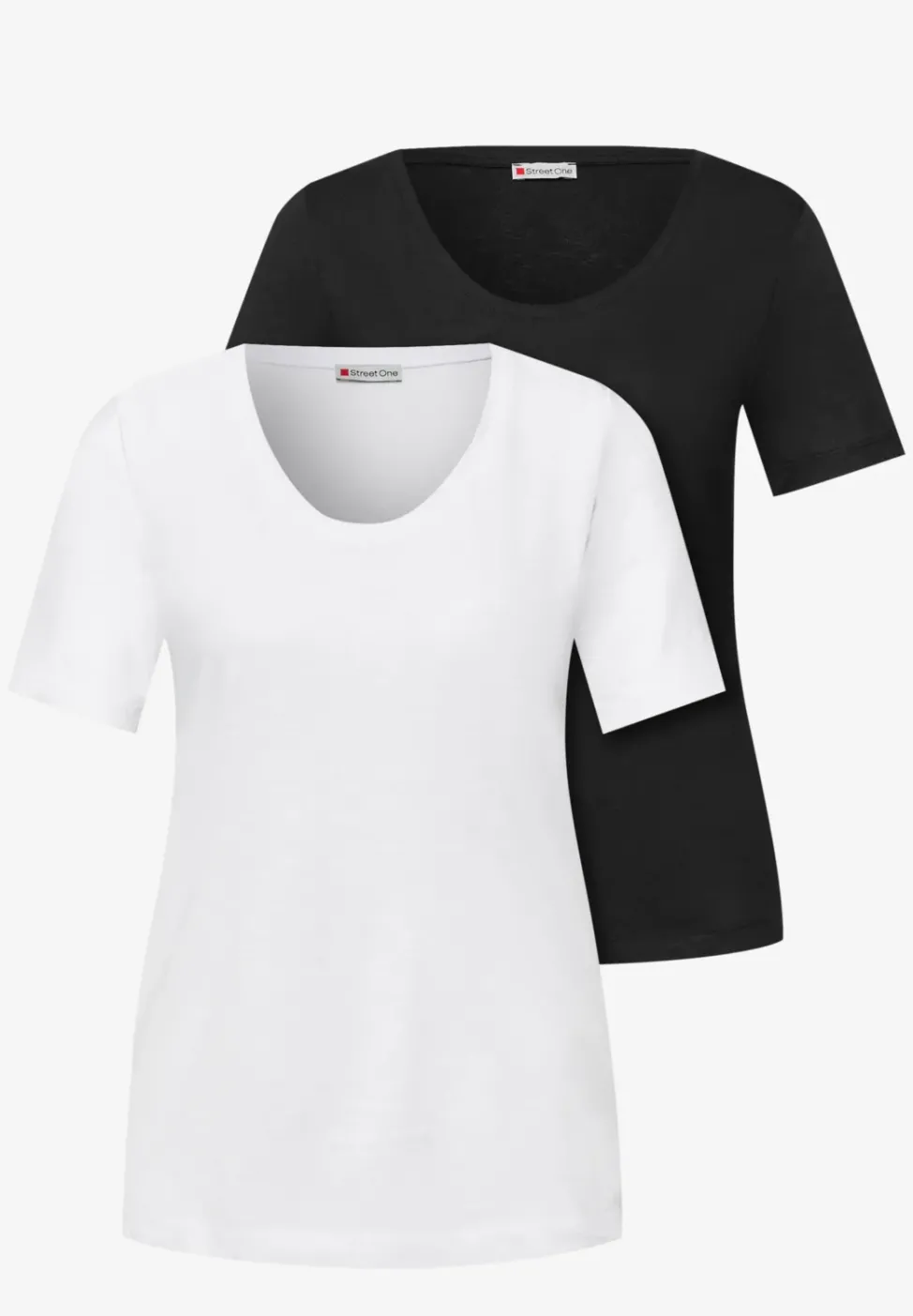 Basic T-Shirt mit Kurzarm im 2er-Pack