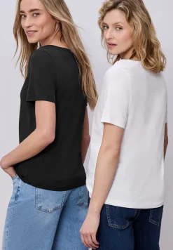 Basic T-Shirt mit Kurzarm im 2er-Pack