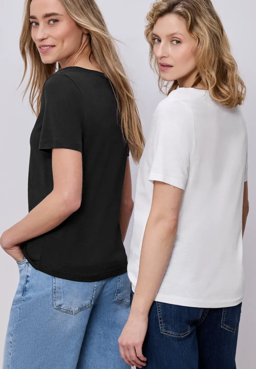 Basic T-Shirt mit Kurzarm im 2er-Pack