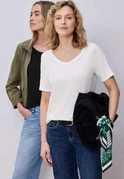 Basic T-Shirt mit Kurzarm im 2er-Pack