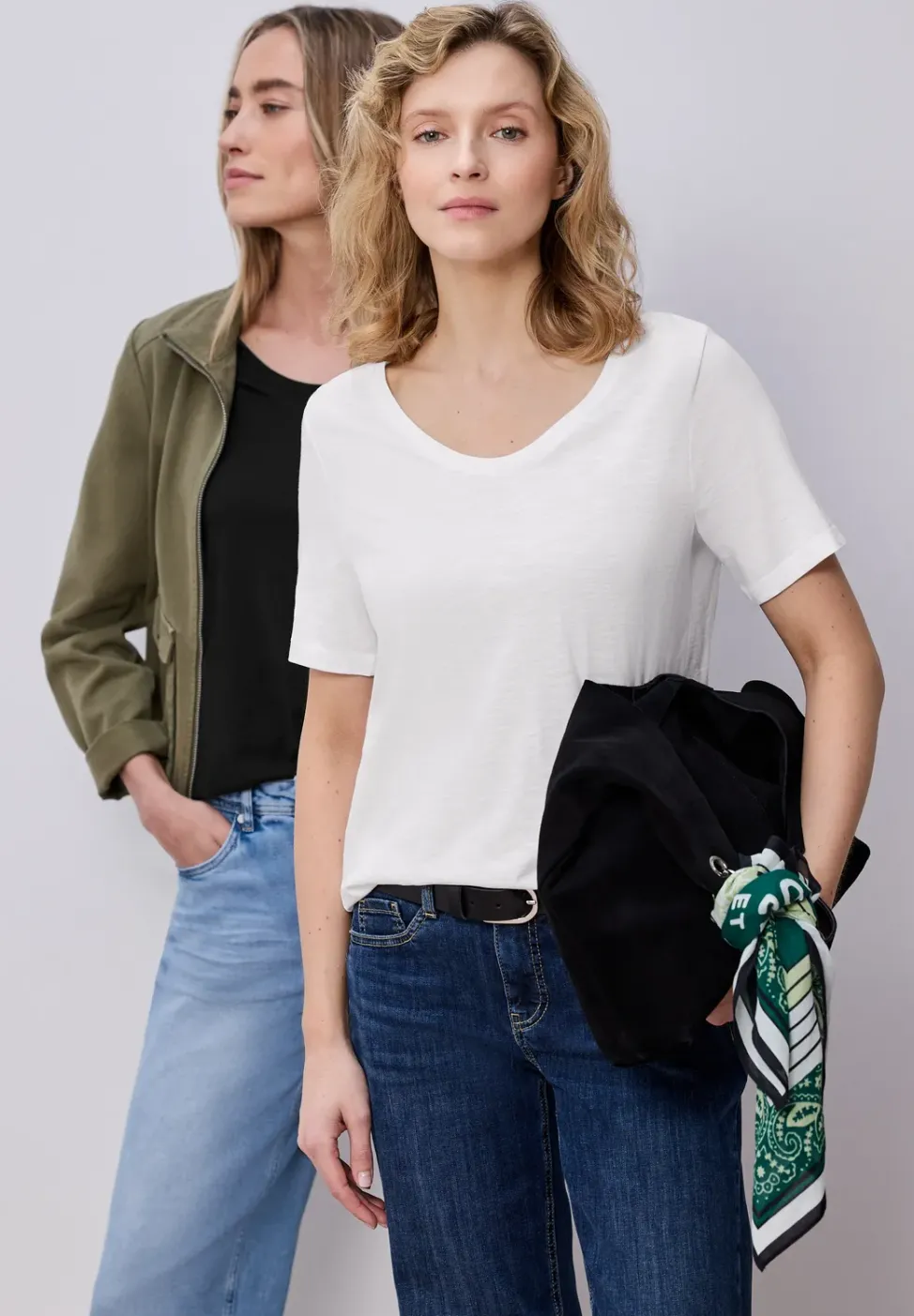 Basic T-Shirt mit Kurzarm im 2er-Pack