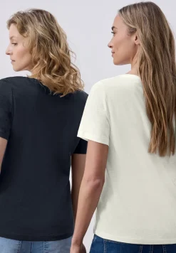 Basic T-Shirt mit Kurzarm im 2er-Pack