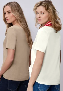 Basic T-Shirt mit Kurzarm im 2er-Pack