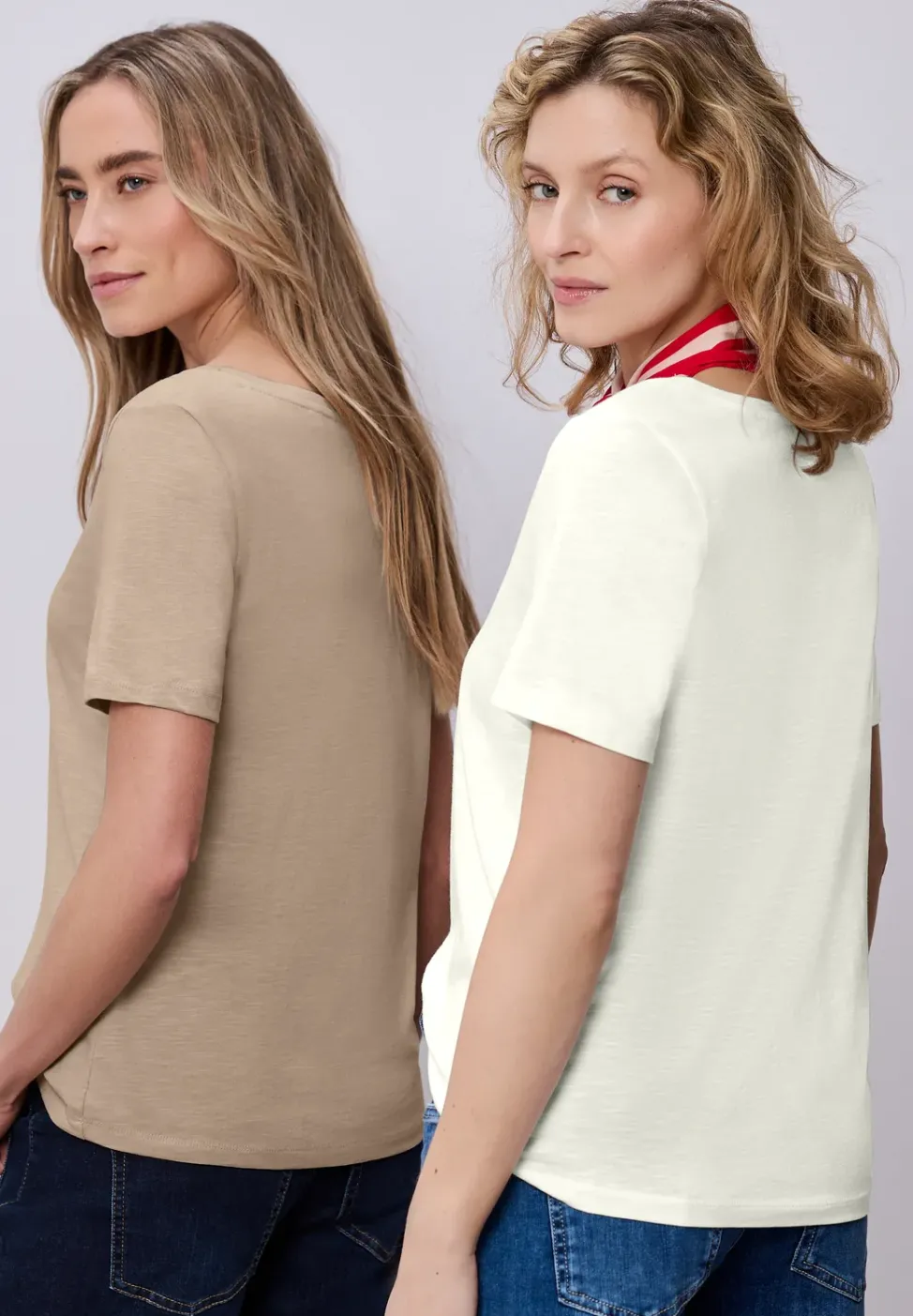 Basic T-Shirt mit Kurzarm im 2er-Pack