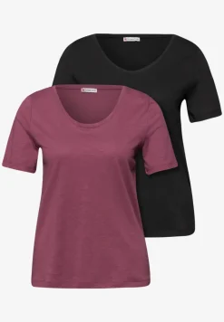 Basic T-Shirt mit Kurzarm im 2er-Pack