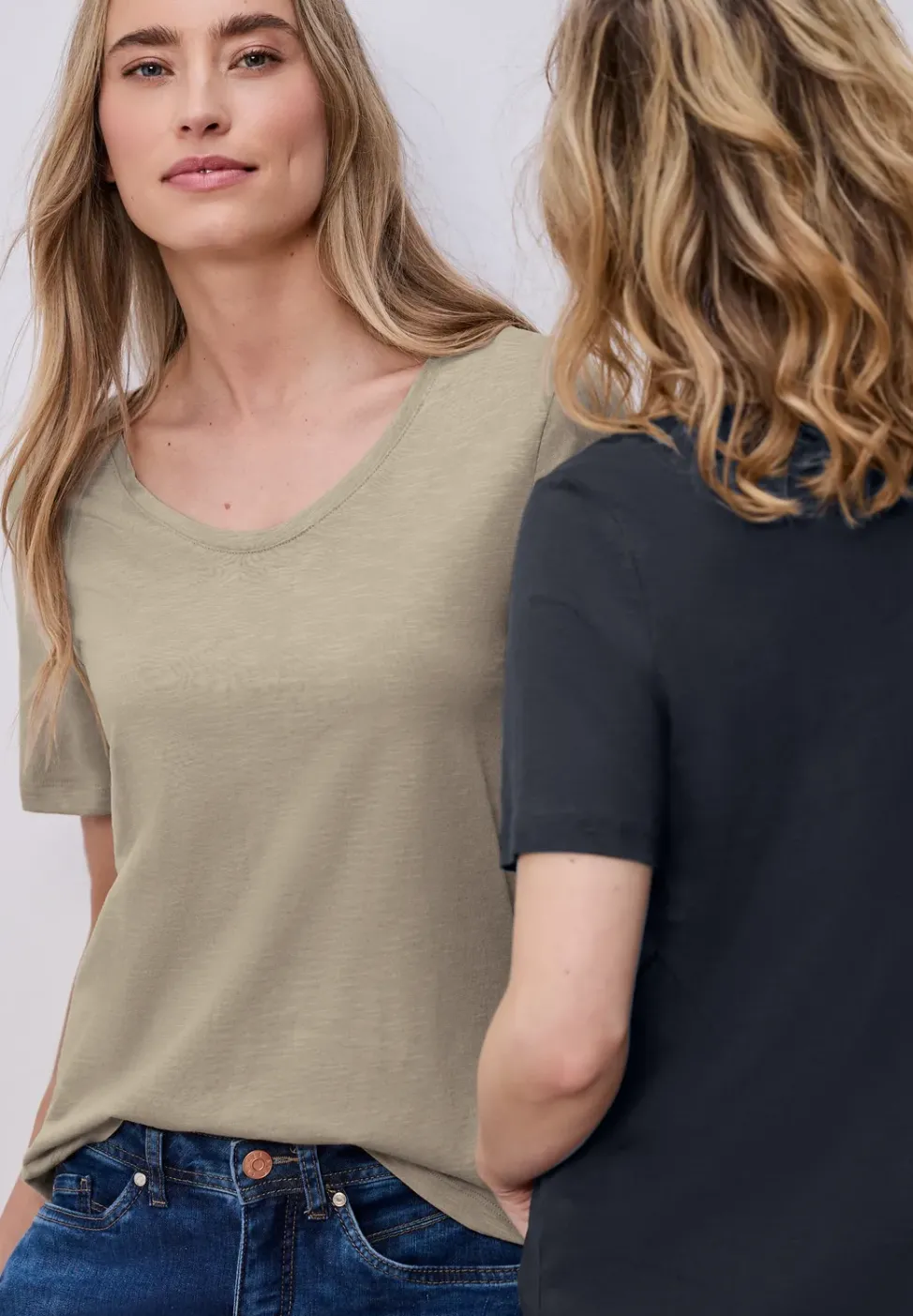Basic T-Shirt mit Kurzarm im 2er-Pack