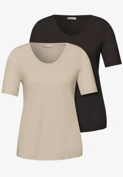 Basic T-Shirt mit Kurzarm im 2er-Pack