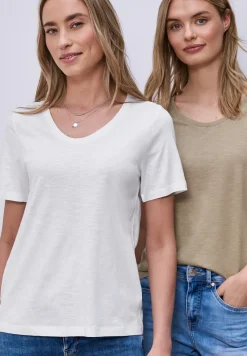Basic T-Shirt mit Kurzarm im 2er-Pack
