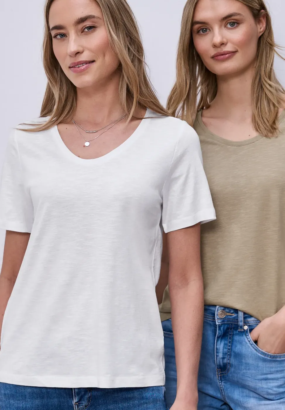 Basic T-Shirt mit Kurzarm im 2er-Pack