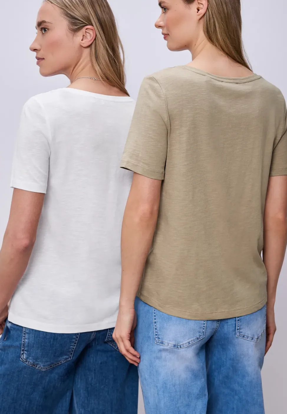 Basic T-Shirt mit Kurzarm im 2er-Pack