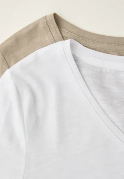 Basic T-Shirt mit Kurzarm im 2er-Pack