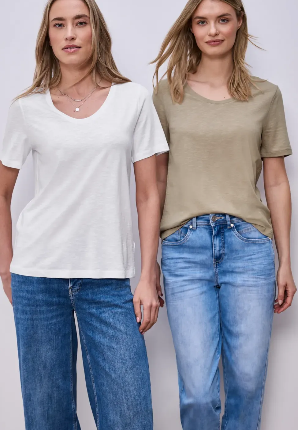 Basic T-Shirt mit Kurzarm im 2er-Pack