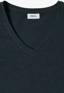 Basic T-Shirt mit Kurzarm und V-Neck