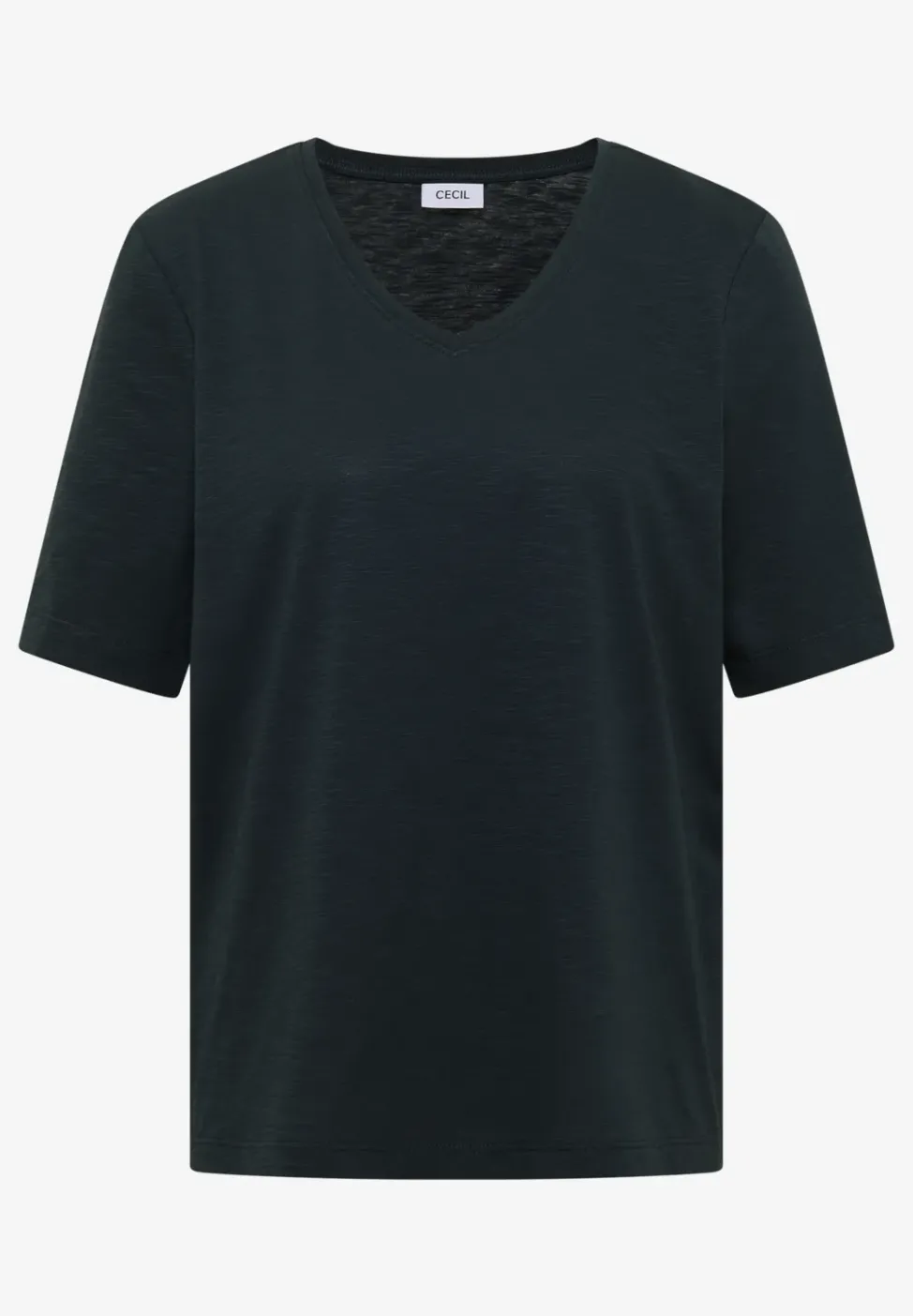 Basic T-Shirt mit Kurzarm und V-Neck