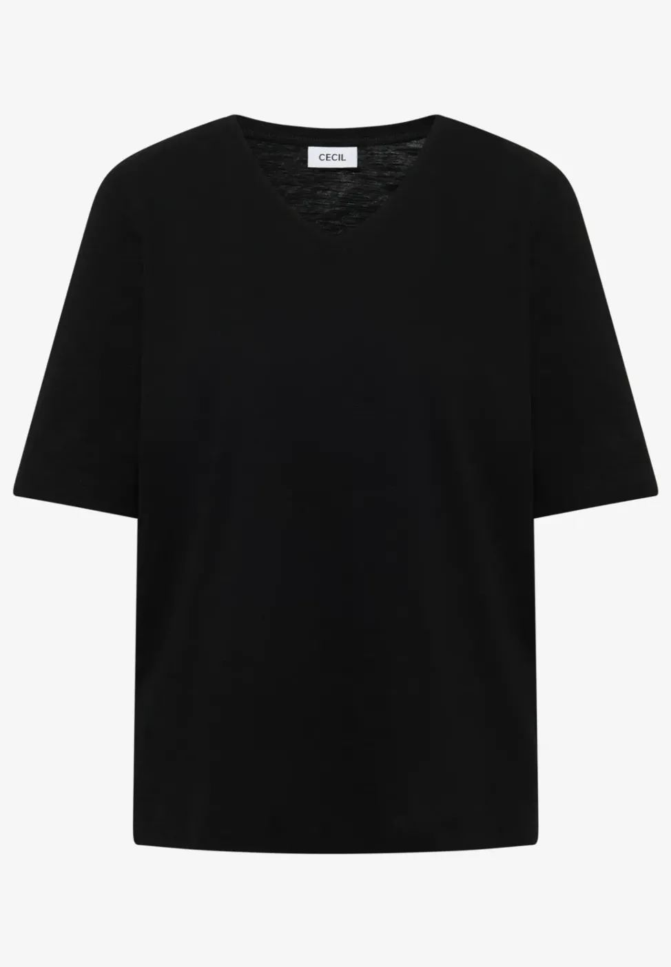 Basic T-Shirt mit Kurzarm und V-Neck