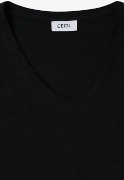 Basic T-Shirt mit Kurzarm und V-Neck