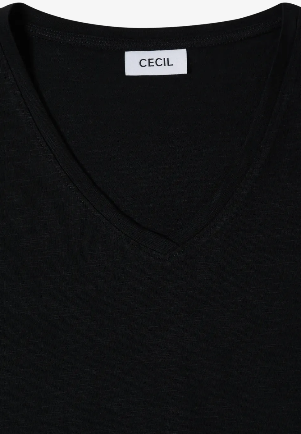 Basic T-Shirt mit Kurzarm und V-Neck