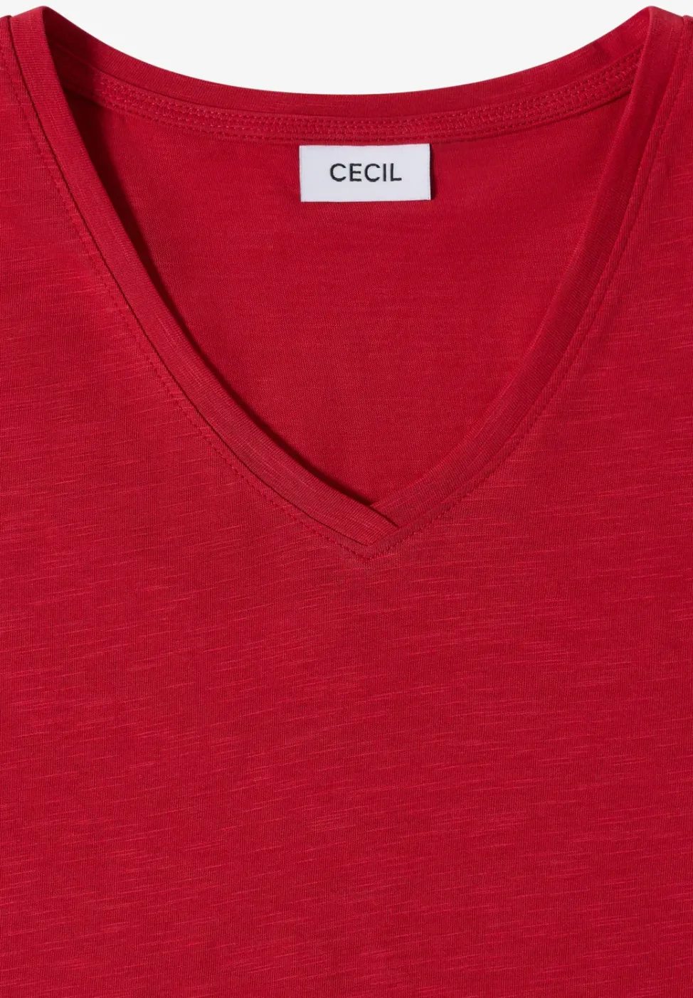 Basic T-Shirt mit Kurzarm und V-Neck