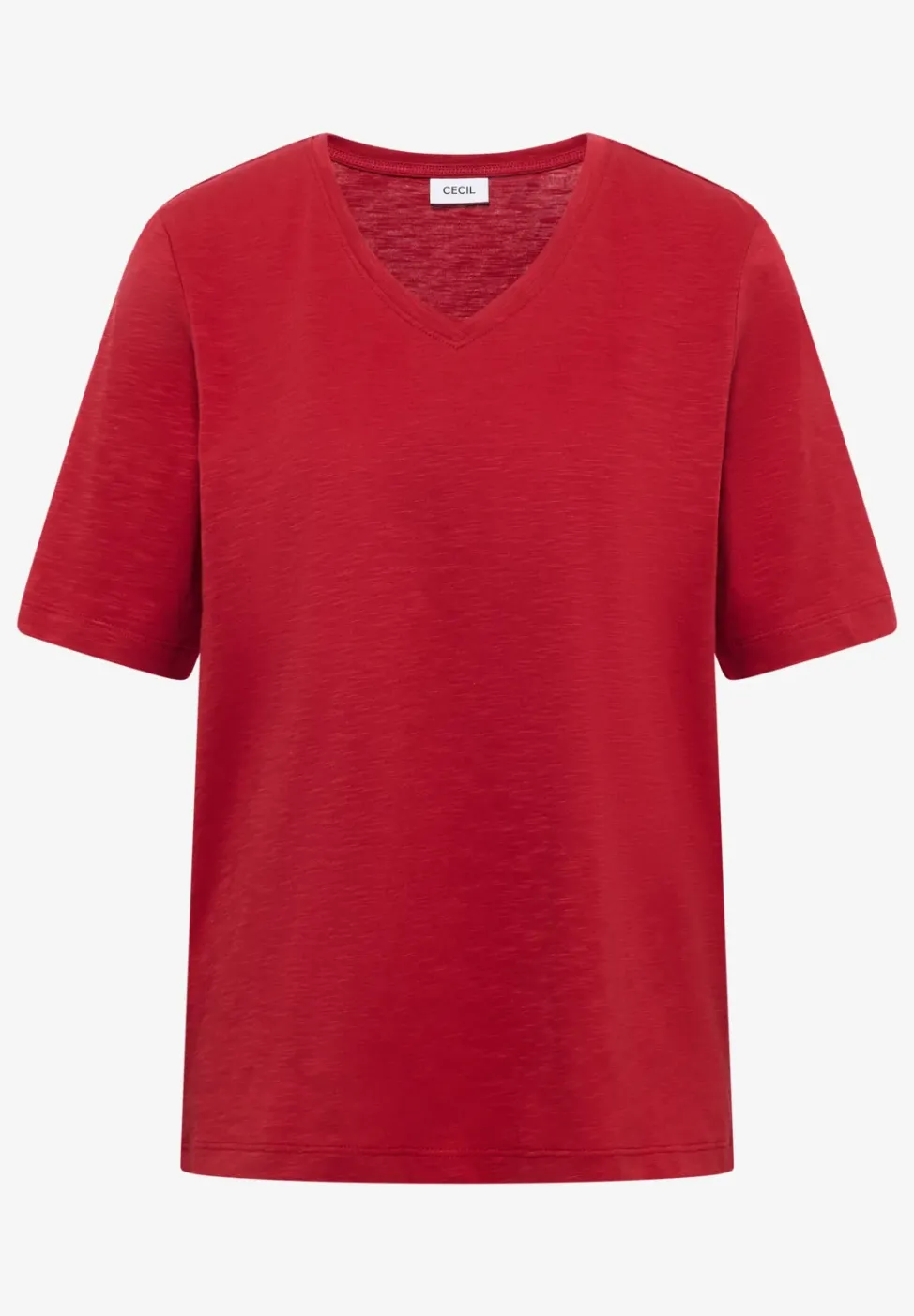 Basic T-Shirt mit Kurzarm und V-Neck