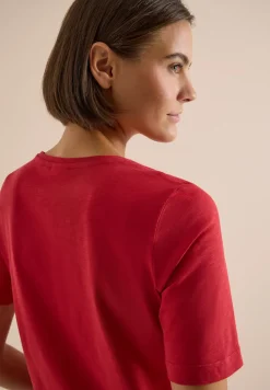 Basic T-Shirt mit Kurzarm und V-Neck