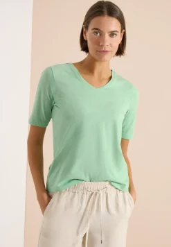 Basic T-Shirt mit Kurzarm und V-Neck