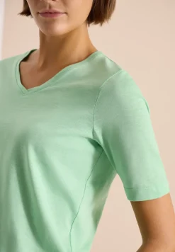 Basic T-Shirt mit Kurzarm und V-Neck