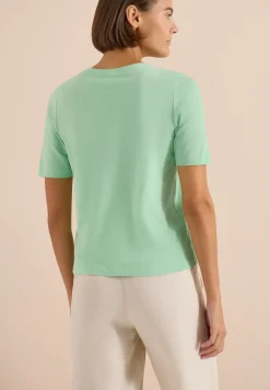Basic T-Shirt mit Kurzarm und V-Neck