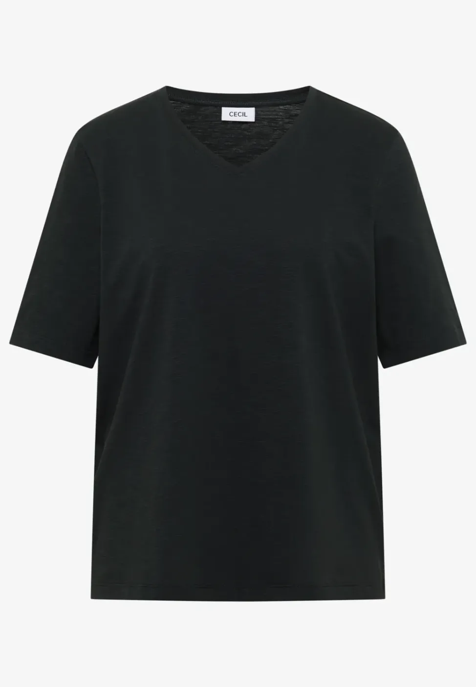 Basic T-Shirt mit Kurzarm und V-Neck