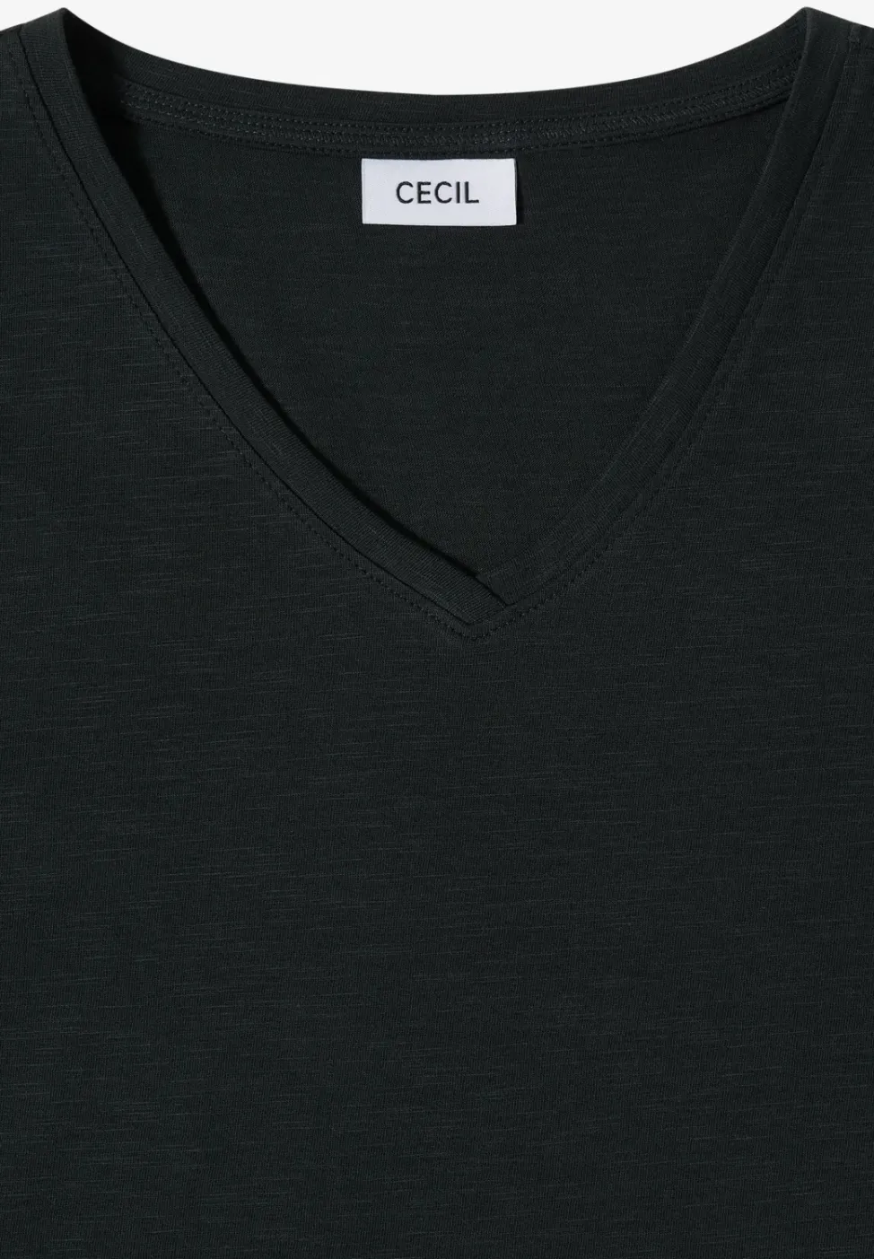 Basic T-Shirt mit Kurzarm und V-Neck