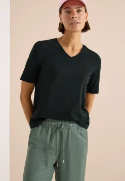 Basic T-Shirt mit Kurzarm und V-Neck