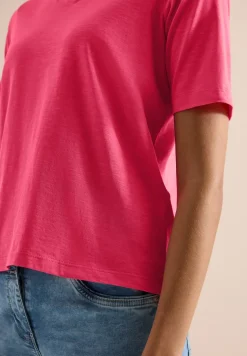 Basic T-Shirt mit Kurzarm und V-Neck