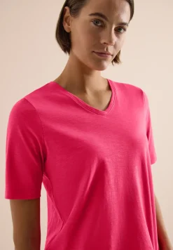 Basic T-Shirt mit Kurzarm und V-Neck