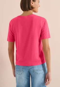 Basic T-Shirt mit Kurzarm und V-Neck