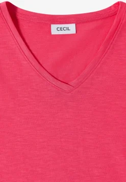 Basic T-Shirt mit Kurzarm und V-Neck