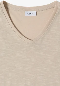 Basic T-Shirt mit Kurzarm und V-Neck