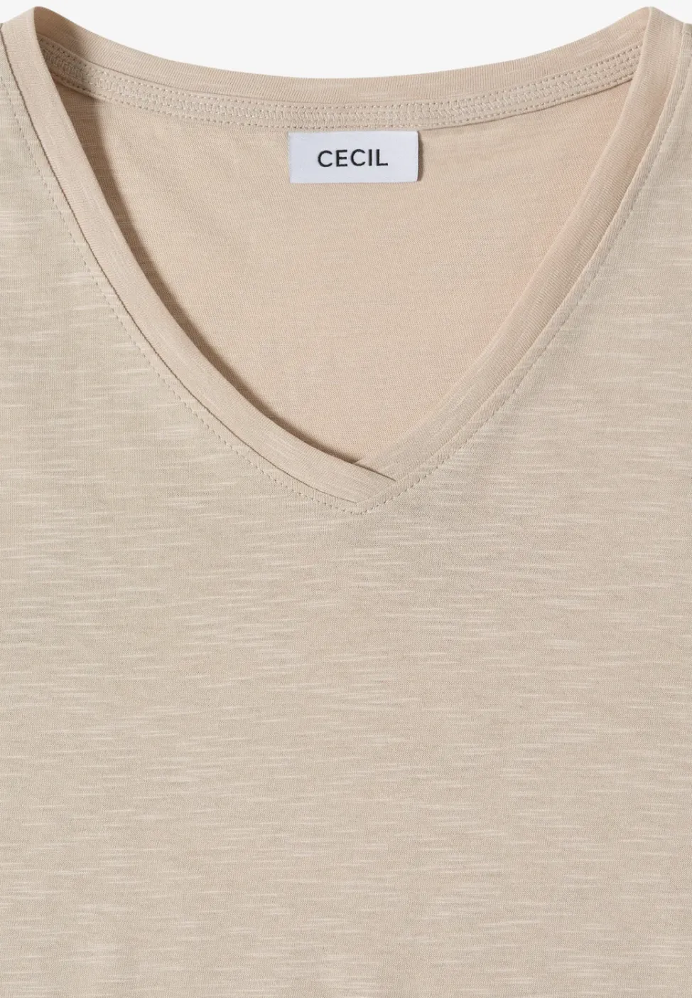 Basic T-Shirt mit Kurzarm und V-Neck