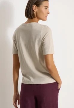 Basic T-Shirt mit Kurzarm und V-Neck