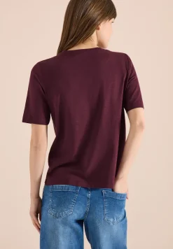 Basic T-Shirt mit Kurzarm und V-Neck