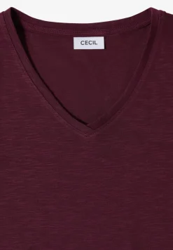 Basic T-Shirt mit Kurzarm und V-Neck