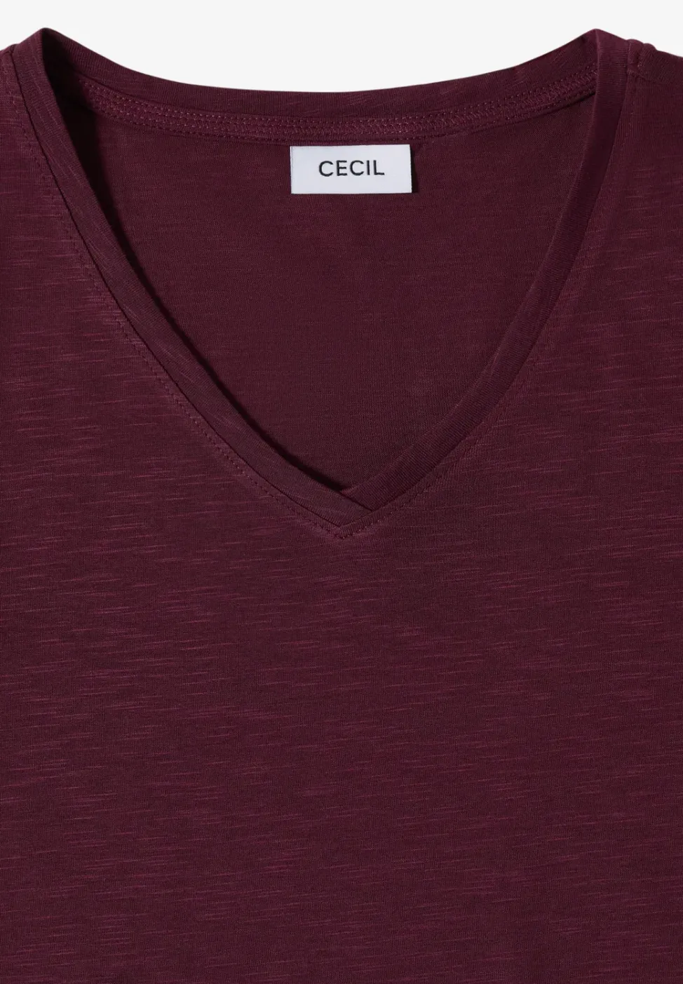 Basic T-Shirt mit Kurzarm und V-Neck