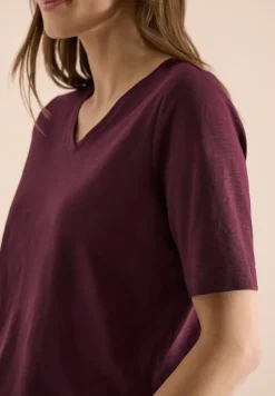 Basic T-Shirt mit Kurzarm und V-Neck