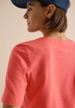 Basic T-Shirt mit Kurzarm und V-Neck