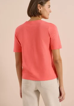 Basic T-Shirt mit Kurzarm und V-Neck